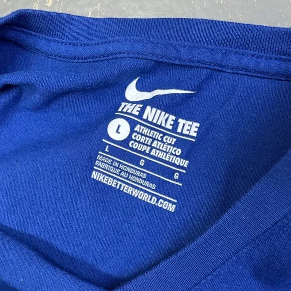 Nike Kansas City Royals MLB Shirt Blue 561416-4EW Large Raised Royal - Picture 4 of 9